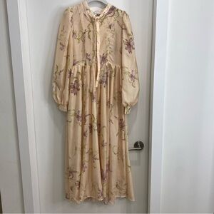 long sleeve floral dress